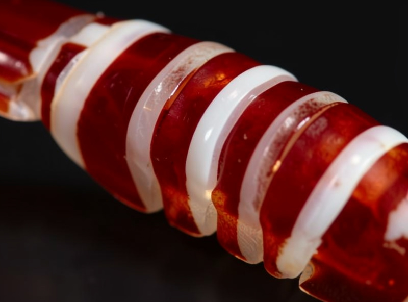 High-grade Mosura Crystal Red shrimp showing thick opaque white over deep red bands