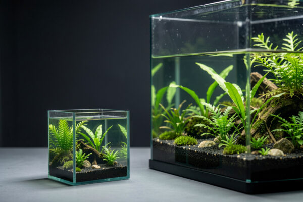 Are Small Aquariums Harder? The Volume Math, Honestly